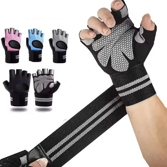 Unisex Half Finger Anti-Slip Fitness Gloves